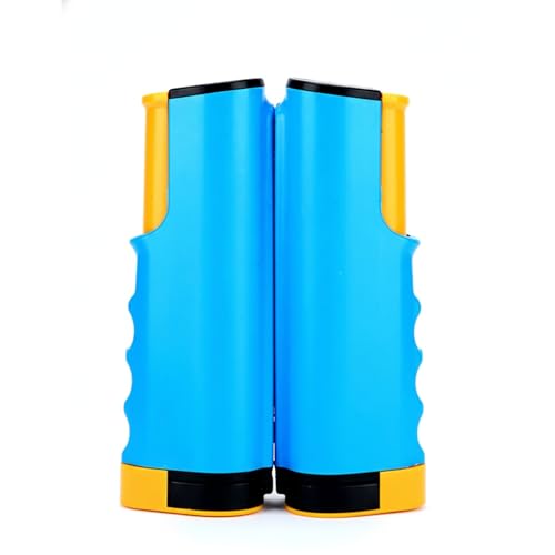 Portable Retractable Table Tennis Net Set, Clip-On Ping Pong Net for Any Flat Surface, Tool-Free Installation with Durable PP Construction - color: Yellow