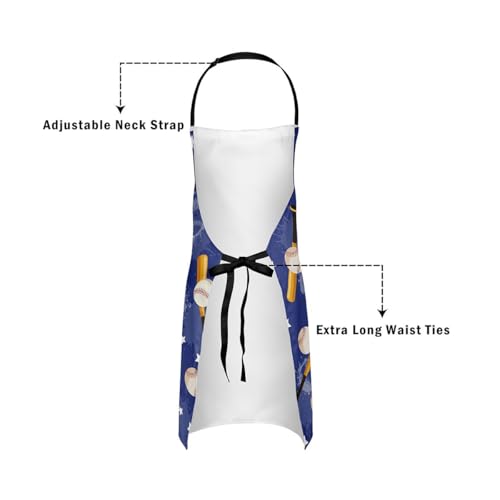 Manfei Volleyball Kids Kitchen Apron - color: Chic Blue