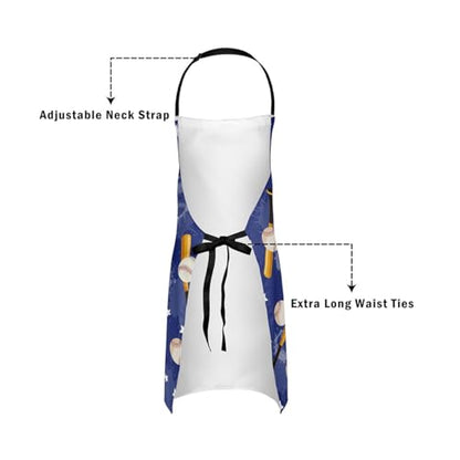 Manfei Volleyball Kids Kitchen Apron - color: Chic Blue