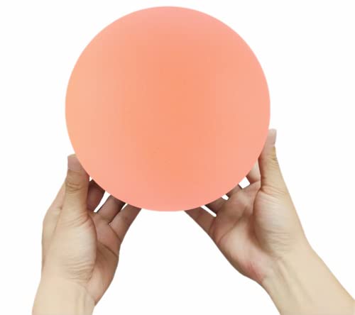 7Inches Uncoated Silent Foam Ball, Sponge Kickball,Dodgeball for Indoor Activity & Play - color: orange