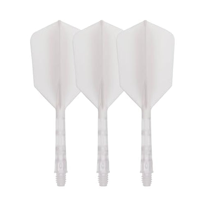 CUESOUL ROST T19 Integrated Dart Shaft and Flight Slim Shape M Size 28mm - color: White