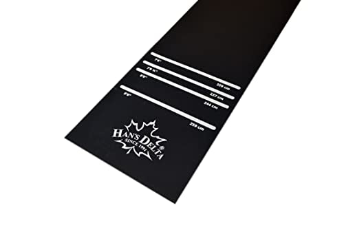 HAN'S DELTA Professional Heavy Duty Darts Mat, Soft & Steel Tip Darts Throw Line