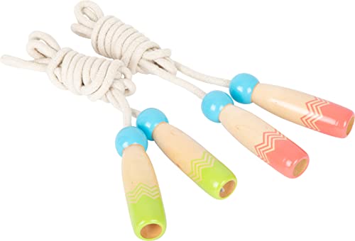 small foot 11872 Jump Rope Set Active Made of FSC 100%-Certified Wood, Set of 2 Exercise Toys for Ages 5+ Years - style: Skipping rope