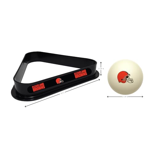 Imperial NFL Cue Ball & Rack Set - color: Cleveland Browns, White