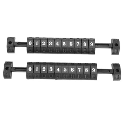 2PCS Foosball Table Parts Score Counters, Foosball Ball 10 Numbers Scoring Score Counter, Table Football Score Keeper for Standard Foosball Tables, Black (26.7cm/10.5in)