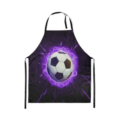 Manfei Volleyball Kids Kitchen Apron - color: Black Purple