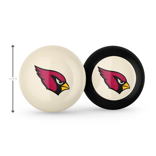 Imperial NFL Logo Cue Ball & 8 Ball Combo Set - color: Arizona Cardinals, White