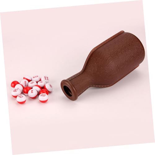 2pcs Portable Plastic Billiard Dice Set Shaker Bottle Fun Party Props for Billiard Games Pool Rooms and Entertainment