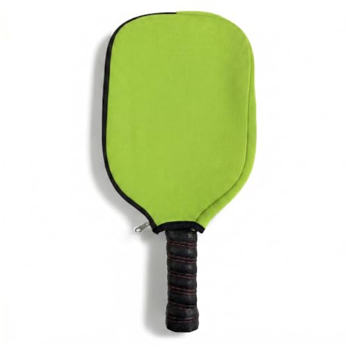 Pickleball Paddle Cover Pickleball Racket Bag Neoprene Racket Case Table Tennis Racket Bag Waterproof Protective Sleeve for Tournament & Training Equipment - color: Green, size: 1 piece