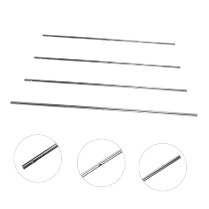 Toyvian Table Soccer Rod Replacement 4Pcs Foosball Poles Metal Handles for Desk Football Machine Game Accessories