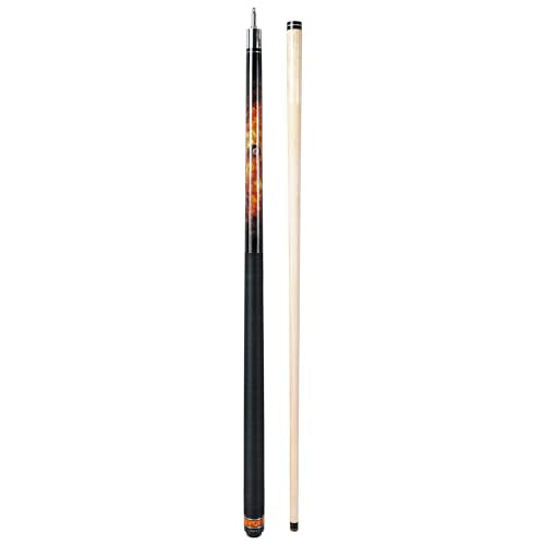 ASKA Fireball Jump Break Cue Stick, 3-Piece Pool Cue, 13mm Phenolic Tip, Quick Release Joint, Hard Rock Maple Shaft, 58" Break/Jump Billiard Cue - style: 18-Ounce