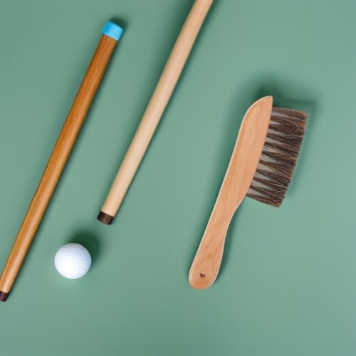 Pool Table Brush Soft Horsehair Billiard Table Cleaning Brush with Handle for Felt Surface Pool for Home Bar Game Rooms Billiards Accessories