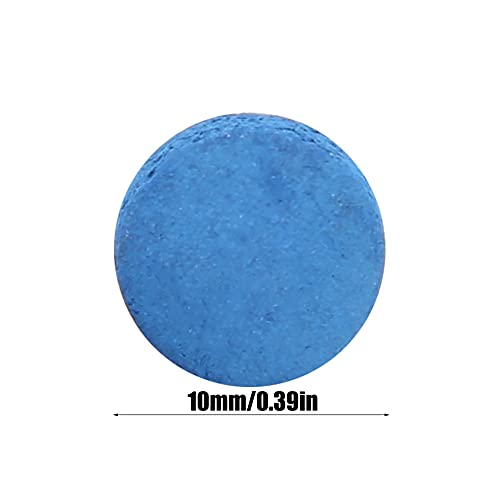 Asixxsix Pool Cue Tips, 50PCS Leather 9mm 10mm 13mm Sizes Billiard Cue Tips, Pool Tip Repair Kit with Storage Box for Snooker - size: 10mmm