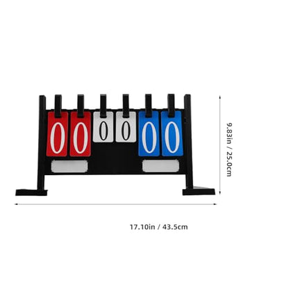 POPETPOP Portable Flip Sports Scoreboard with 4 and 6-Digit Display, Weather-Resistant Thickened Tabletop Score Counter for Table Tennis, Basketball, Volleyball, Baseball Games and Outdoor