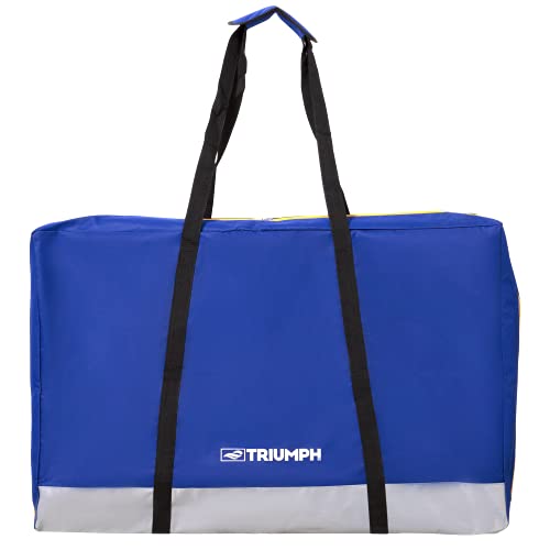 TRIUMPH SPORTS USA All-Weather Aluminum 2x3 Cornhole Set - Includes 2 Boards, 8 Cornhole Bags, and Travel Case,Blue