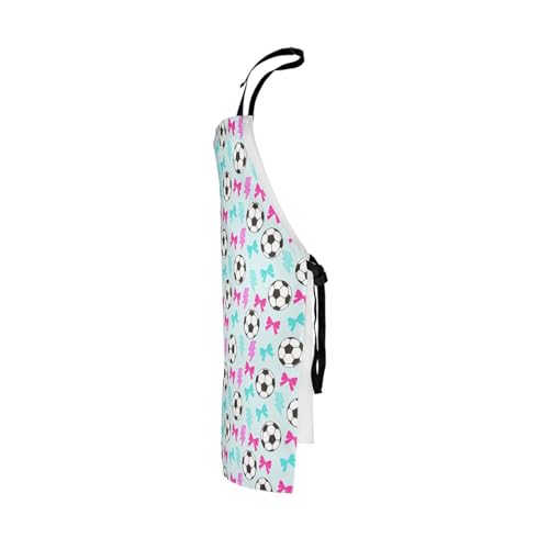 Manfei Volleyball Kids Kitchen Apron - color: Pink Blue
