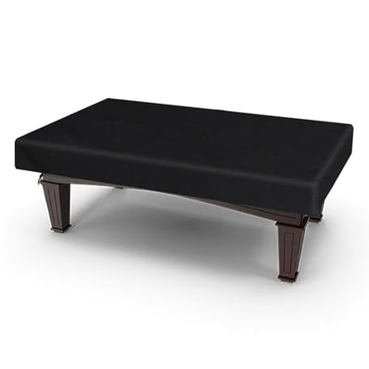 Klmnop 8 Feet Pool Table Cover, Waterproof & Dustproof 420D Oxford Cloth Billiard Pool Table Cover for Pool Table 8FT Fitted(Black)