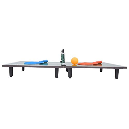 Alomejor Mini Folding Table Tennis Game Set Portable Fiberboard Desk Toy for ParentChild Entertainment