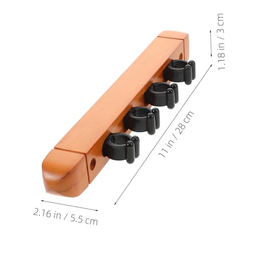 Outanaya Pcs Wall Mount Cue Rack Pool Stick Rack Wooden Billiard Cue Holder Wall-mounted for Billiards