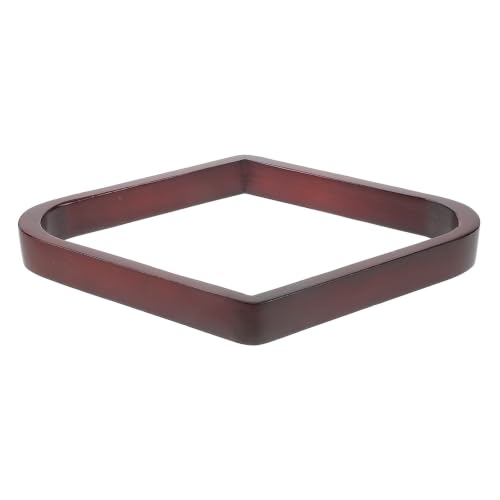 Pool Table Ball Rack Nineball Setup for Home Entertainment Versatile Wooden Triangle with Elegant Rhombus Shape and Clubs
