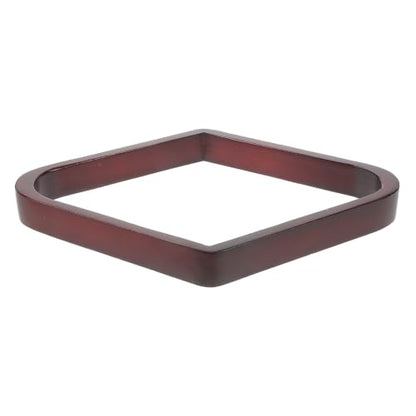 Pool Table Ball Rack Nineball Setup for Home Entertainment Versatile Wooden Triangle with Elegant Rhombus Shape and Clubs