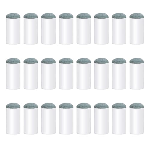 24 Pieces 13 Mm Pool Cue Tips Pool Stick Tips Slip on Cue Tips Replacement Pool Table Accessories for Pool Stick Billiard Cue Tips Replacements for Pool Cues and Snooker(Blue)