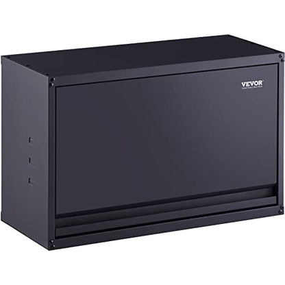 VEVOR Metal Storage Cabinet, 120lbs Load Capacity per Shelf, 20'' Tall Wall-Mounted Powder-Coating Steel Garage Cabinet with Adjustable Shelf, Press to Close & Open Door Perfect for Office Garage Tool - style: Flip up 20"