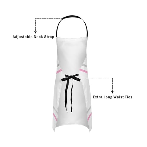 Castle Fairy Boy Soccer Kitchen Apron - color: Cheer Pink