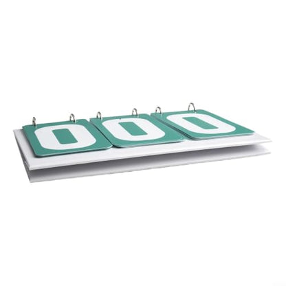 Minhe Portable Table Top Flip Board Scorekeeping Scoreboard Flipper Waterproof Solution Lightweight Suitable Scoreboard For Basketball Tennis Sports(Green)