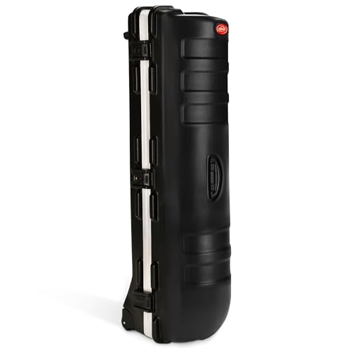 SKB Staff ATA Hard Shell Plastic Golf Travel Case for Cart Bags with 2 Wheels - Heavy-Duty Rolling Club and Driver Carrier for Airline Transport, Impact-Resistant with TSA Locking Latches - size: X-Large