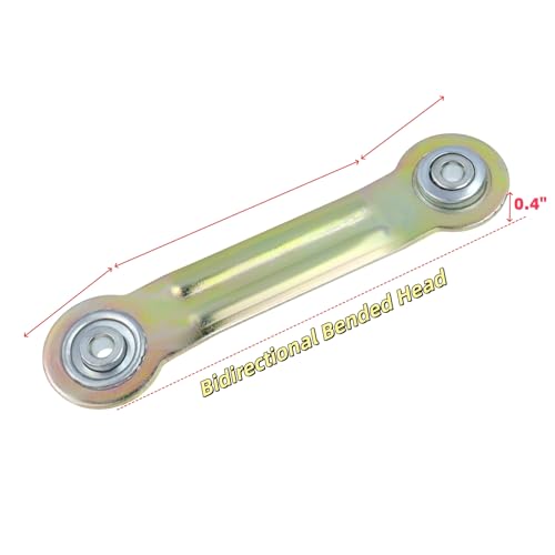 6.35 Inches Glider Bearing Arm Bracket 4Pcs, 4.9 Inches Centers, Yellow | Doule-sealed Ball Bearing, Smooth Movement, Glider Bearing Arm Bracket Set for Patio Bench Chair, Easy Rocker Repair - color: Yellow, size: L 6.35" x 4.9" Centers