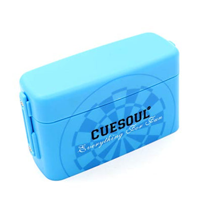 CUESOUL ANTIE Hard Dart Case with Peking Opera Mask Design and Dart Flights Case for Your Choice - color: Dart Flight Case-Blue