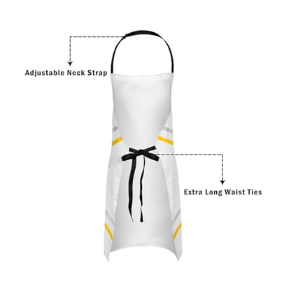 Castle Fairy Boy Soccer Kitchen Apron - color: Cheer Yellow