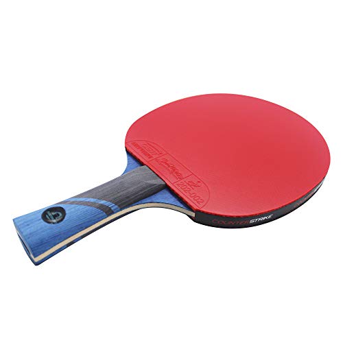 Phantom Light Paddle Bundle (Includes Hard Case & 6 Balls) | Ping Pong Paddle | Table Tennis Paddle | Offensive Table Tennis Paddle | Pre-Assembled Paddle | ITTF Approved | Ping Pong Set - color: Blue Matte Fiber