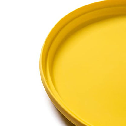 Bigjigs Toys Frisbee Flying Disc (Honey Yellow) - Silicone Frisbee for Kids, Quality Flying Saucers, Beach Toys & Garden Toys, Holiday Toys for Toddlers - color: Honey Yellow