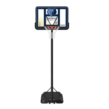 Lifetime NBA Memphis Grizzlies Portable Basketball Hoop, Adjustable Height 7.5-10 Ft, 44 Inch Shatterproof Fusion Backboard, Base with Wheels - color: Memphis Grizzlies