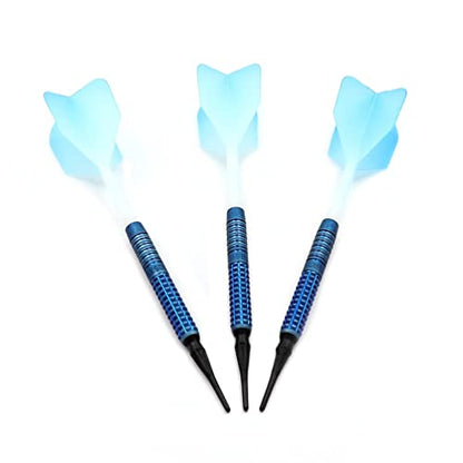 CUESOUL Cocktail/COLA Beer/Draft Beer with Oil Paint Finished-19g/20g/21g Soft Tip 90% Tungsten Dart Set - color: Blue Cocktail-20g