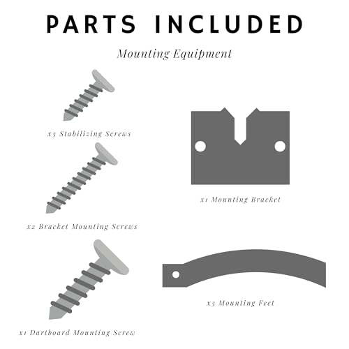 Viper by GLD Products Dartboard Mounting Hardware Kit, Silver