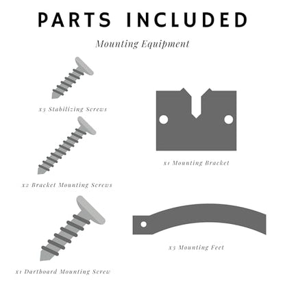 Viper by GLD Products Dartboard Mounting Hardware Kit, Silver