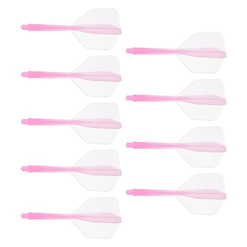 M METERXITY Integrated Dart Shaft and Flights-One Piece Dart Accessories Durable Anti-Fall Apply to Soft Tip Darts and Steel Tip Dart - color: Pink