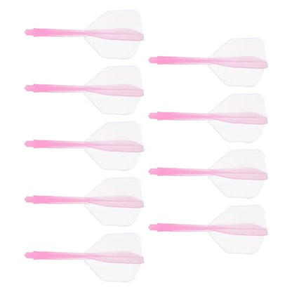 M METERXITY Integrated Dart Shaft and Flights-One Piece Dart Accessories Durable Anti-Fall Apply to Soft Tip Darts and Steel Tip Dart - color: Pink