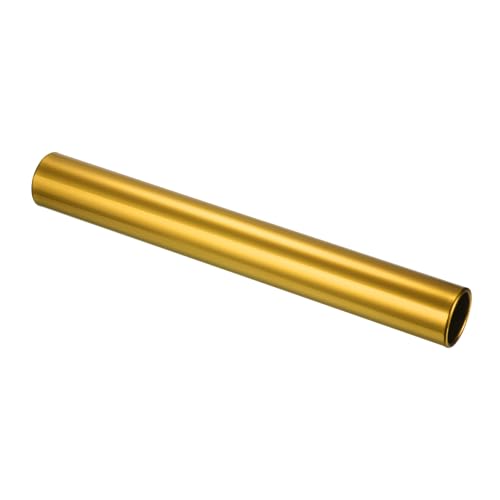 PATIKIL Relay Track Baton, Aluminum Alloy Tube Field Running Race Stick for Outdoor Athletics Sport Game Tool - color: Gold