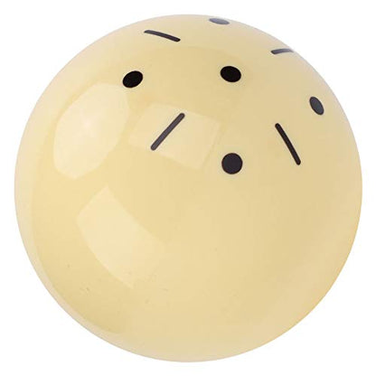 CHICIRIS Resin Cue Ball, High Gloss Training Billiard Ball with Standard Lines and Dots for British Snooker Practice, Enhanced Control and - size: US Style 57.2MM