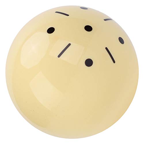 CHICIRIS Resin Cue Ball, High Gloss Training Billiard Ball with Standard Lines and Dots for British Snooker Practice, Enhanced Control and - size: British snooker 52.5MM