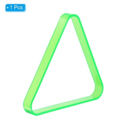 PATIKIL Pool Triangle Rack, Plastic Billiard 8-Ball Triangle Racks Pool Table Accessory for Pool Balls - color: Green