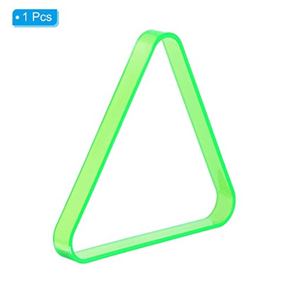 PATIKIL Pool Triangle Rack, Plastic Billiard 8-Ball Triangle Racks Pool Table Accessory for Pool Balls - color: Green
