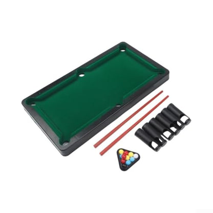for mini Pool Table Set for Adults Portable Tabletop Billiards Game with for cues and Balls Compact Indoor Snooker Playset for Home Office Stress Relief(S) - size: Small
