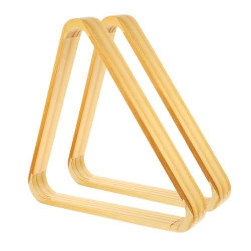 Kisangel 2pcs Solid Wood Pool Triangle Rack Billiard Holder for Accurate Setup and Smooth Essential Pool Table Accessory for Snooker
