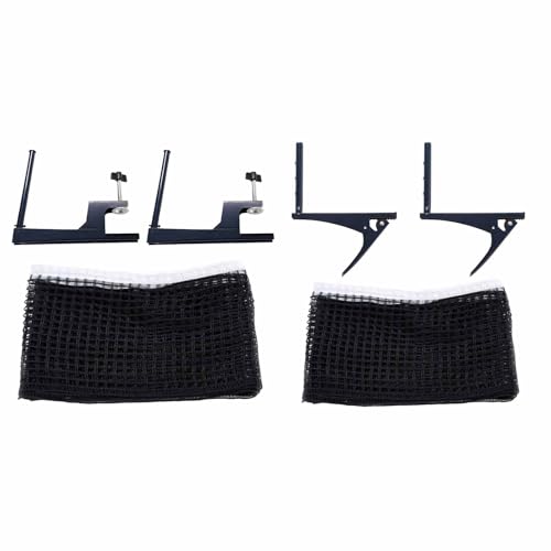 Pingpong Net with Clamp Professional Table Tennis and Post Set Folding PingPong Meshes Clip Adjustable Screw Clamps Post Suitable for Indoor Outdoor - color: B