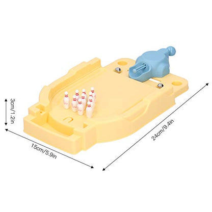 plplaaoo Mini Bowling Game Set Desktop Bowling Ball Board Interactive Toy for Kids Over 3 Year Old Plastic Color Shown Size Approx 24x15x3cm Weight Approx 1750g